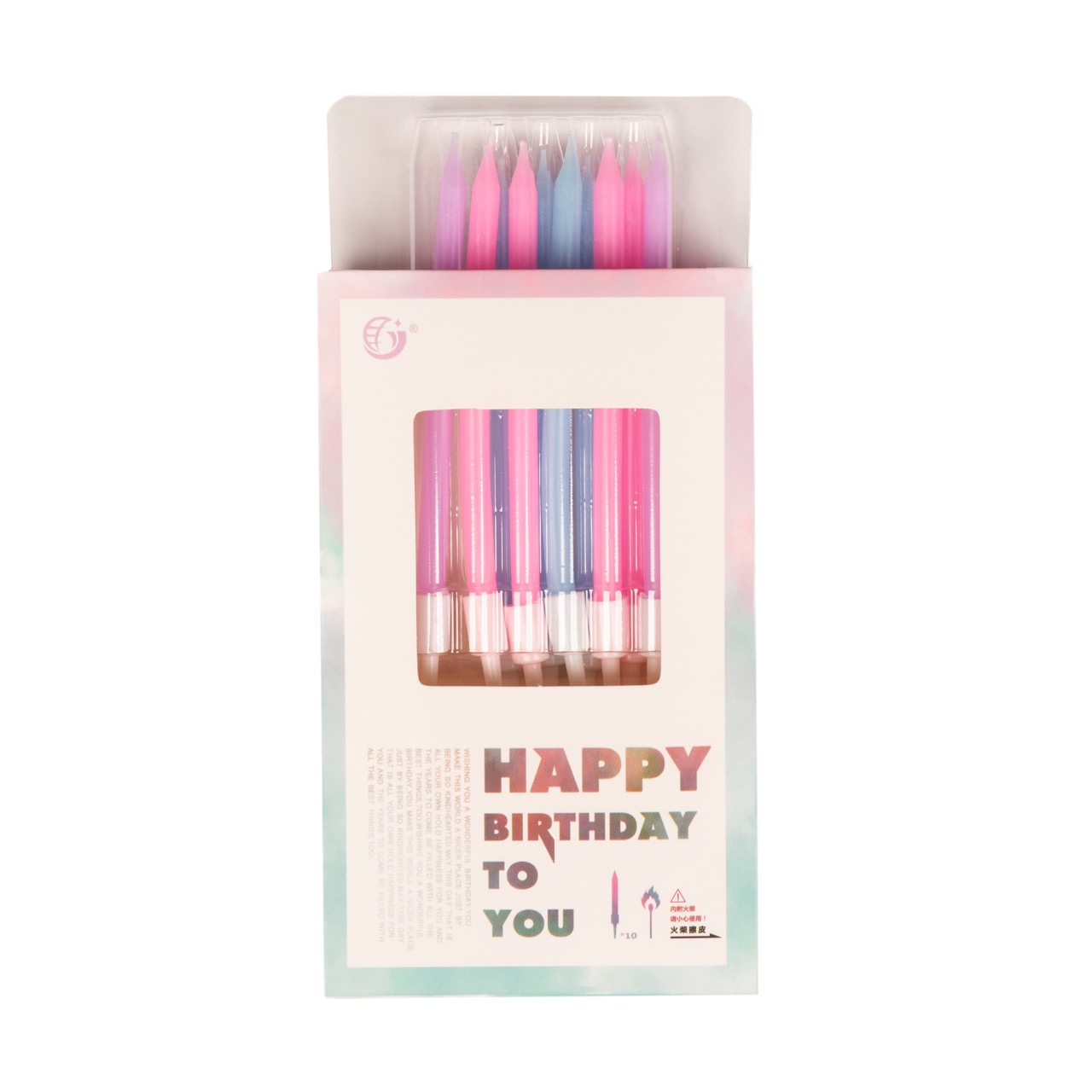 Birthday candles, 10pcs